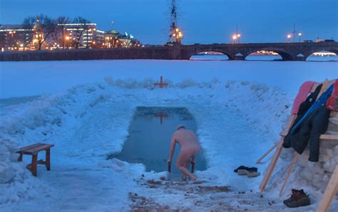 nude ice bathing|Denmarks Winter Swimming Festival is a Haven For Nudists